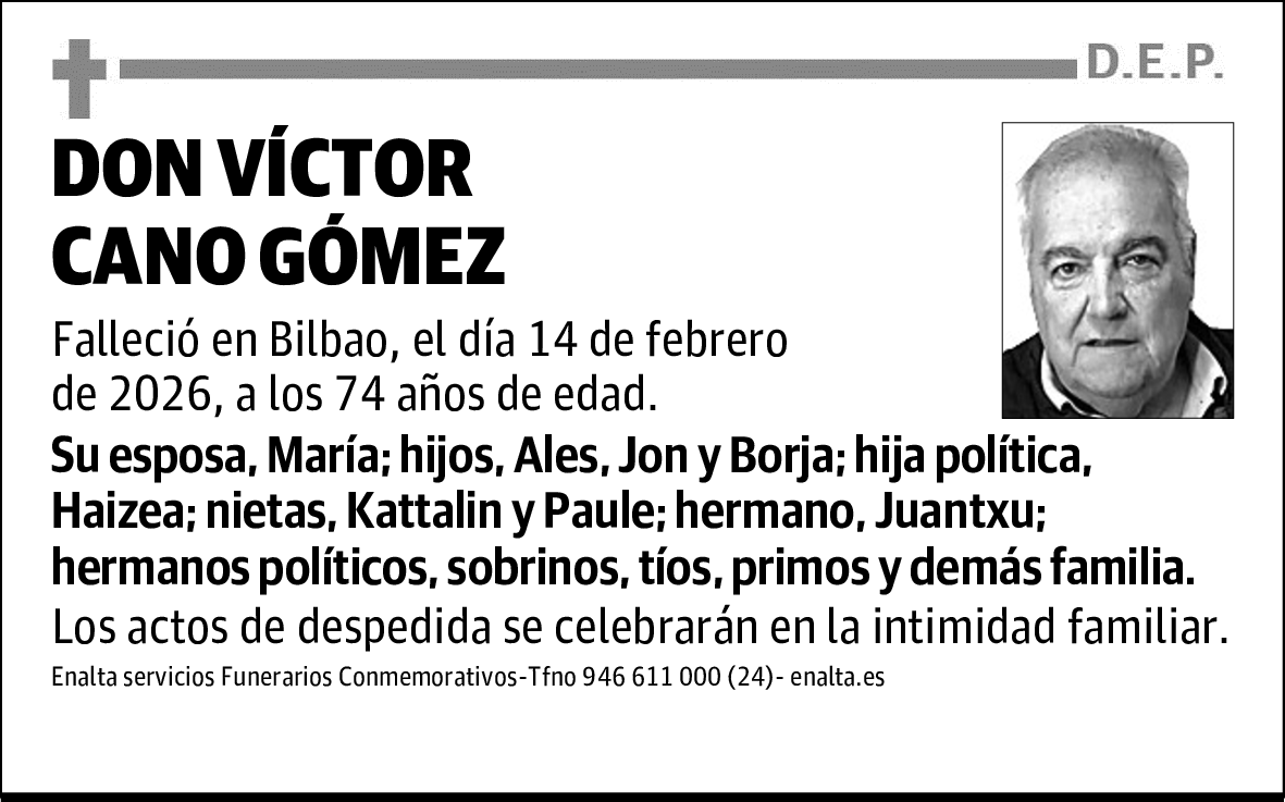 DON VÍCTOR CANO GÓMEZ