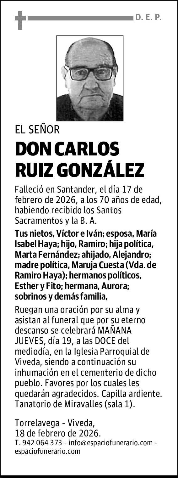 DON CARLOS RUIZ GONZÁLEZ