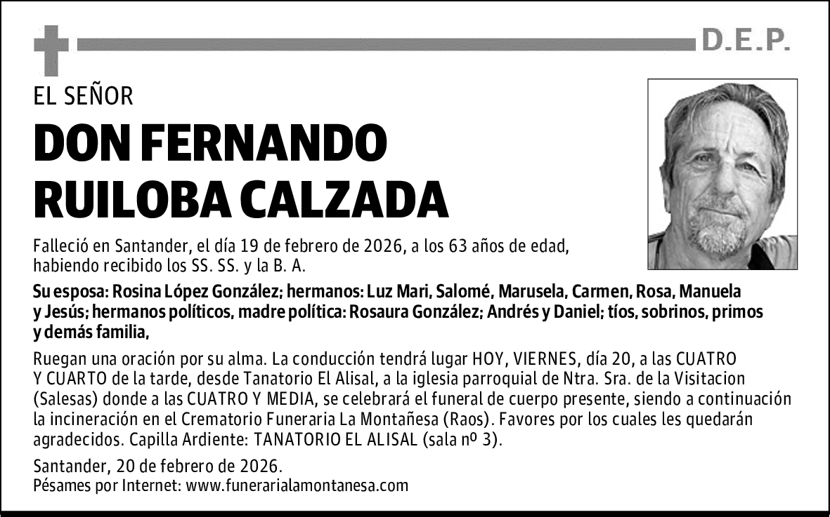 DON FERNANDO RUILOBA CALZADA