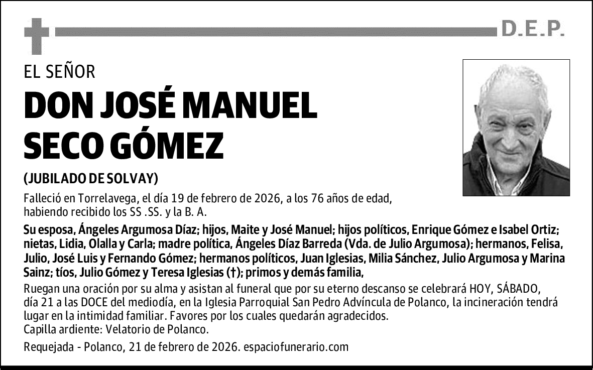 DON JOSÉ MANUEL SECO GÓMEZ