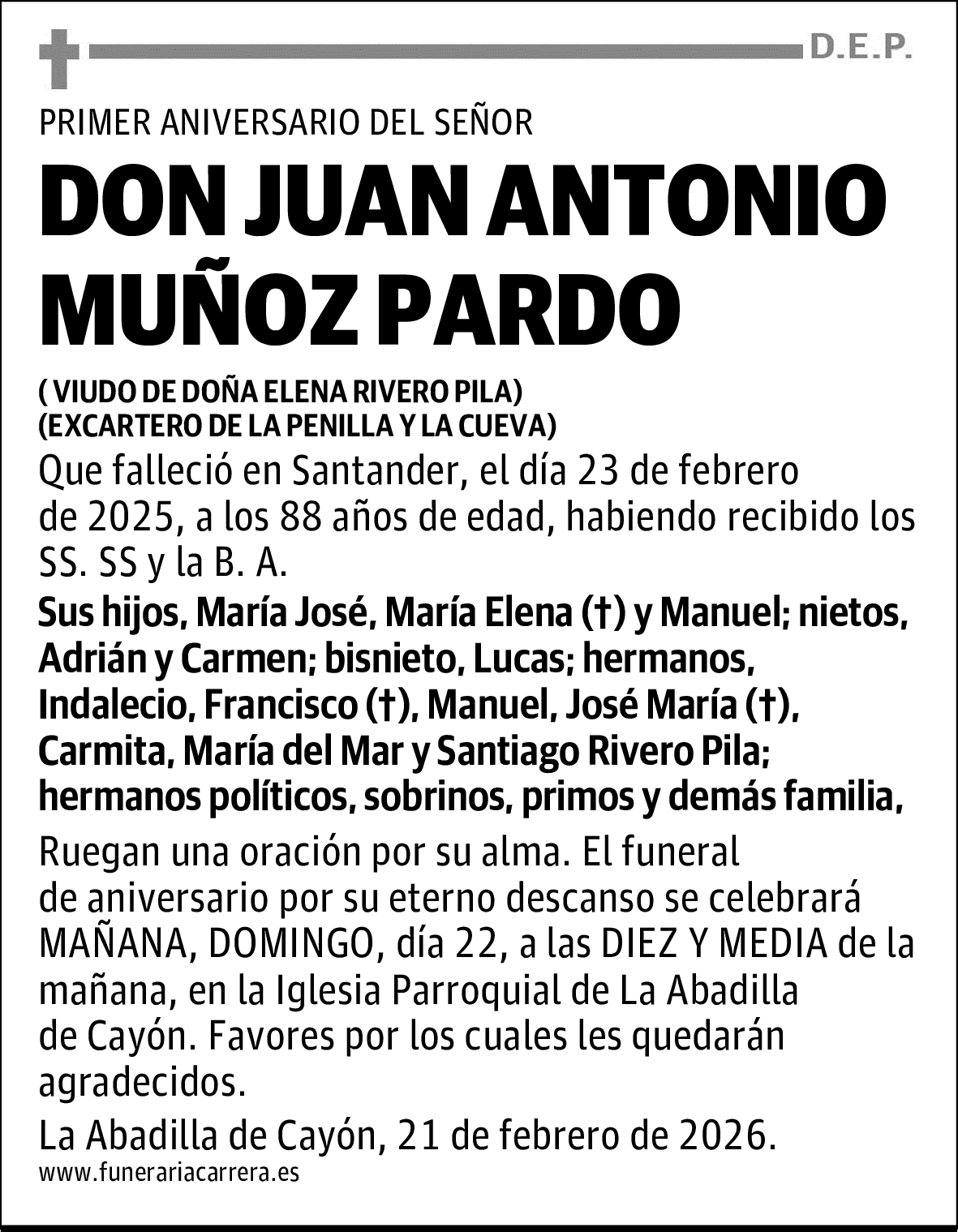 DON JUAN ANTONIO MUÑOZ PARDO