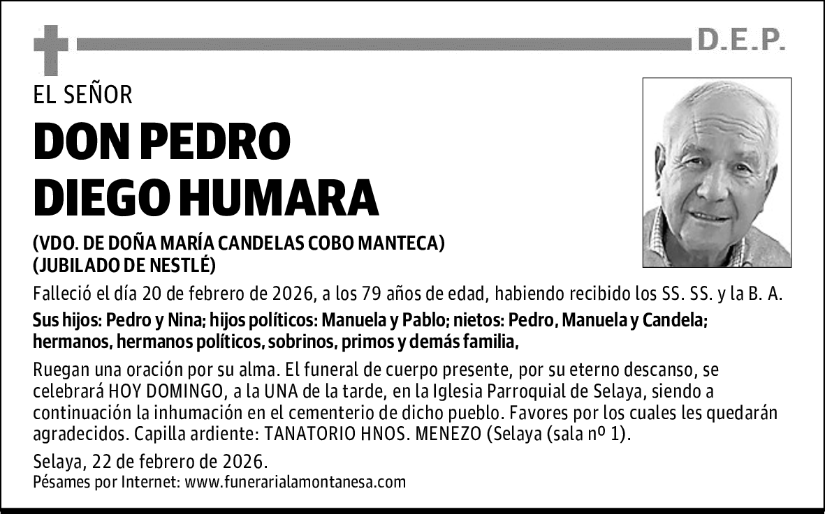 DON PEDRO DIEGO HUMARA