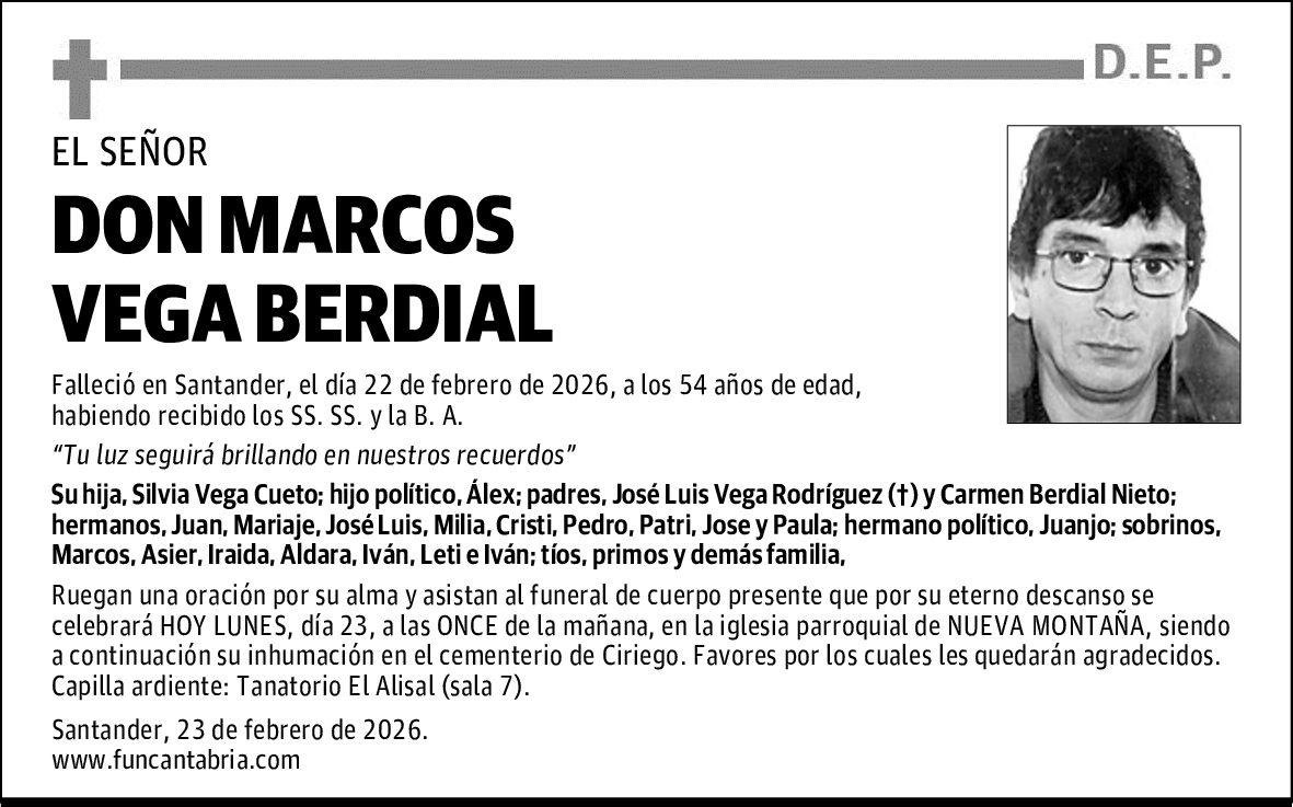 DON MARCOS VEGA BERDIAL