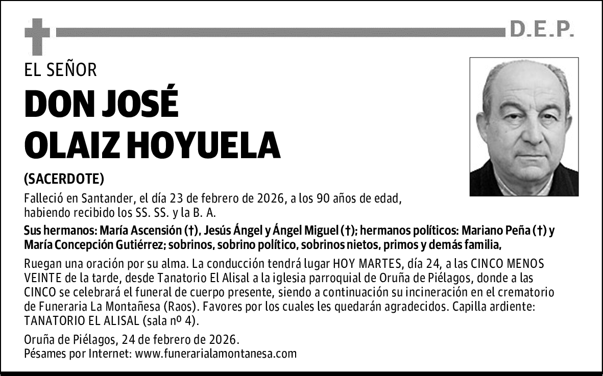 DON JOSÉ OLAIZ HOYUELA