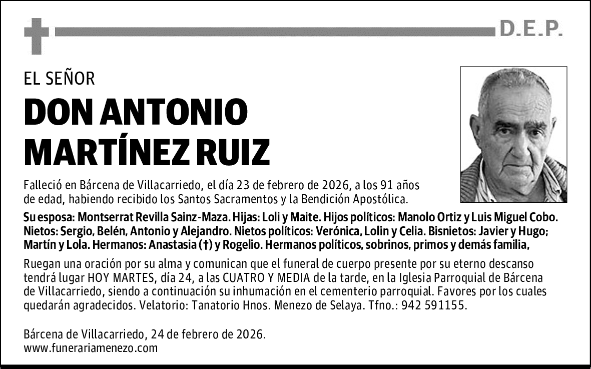 DON ANTONIO MARTÍNEZ RUIZ