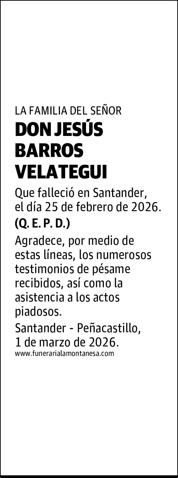 DON JESÚS BARROS VELATEGUI