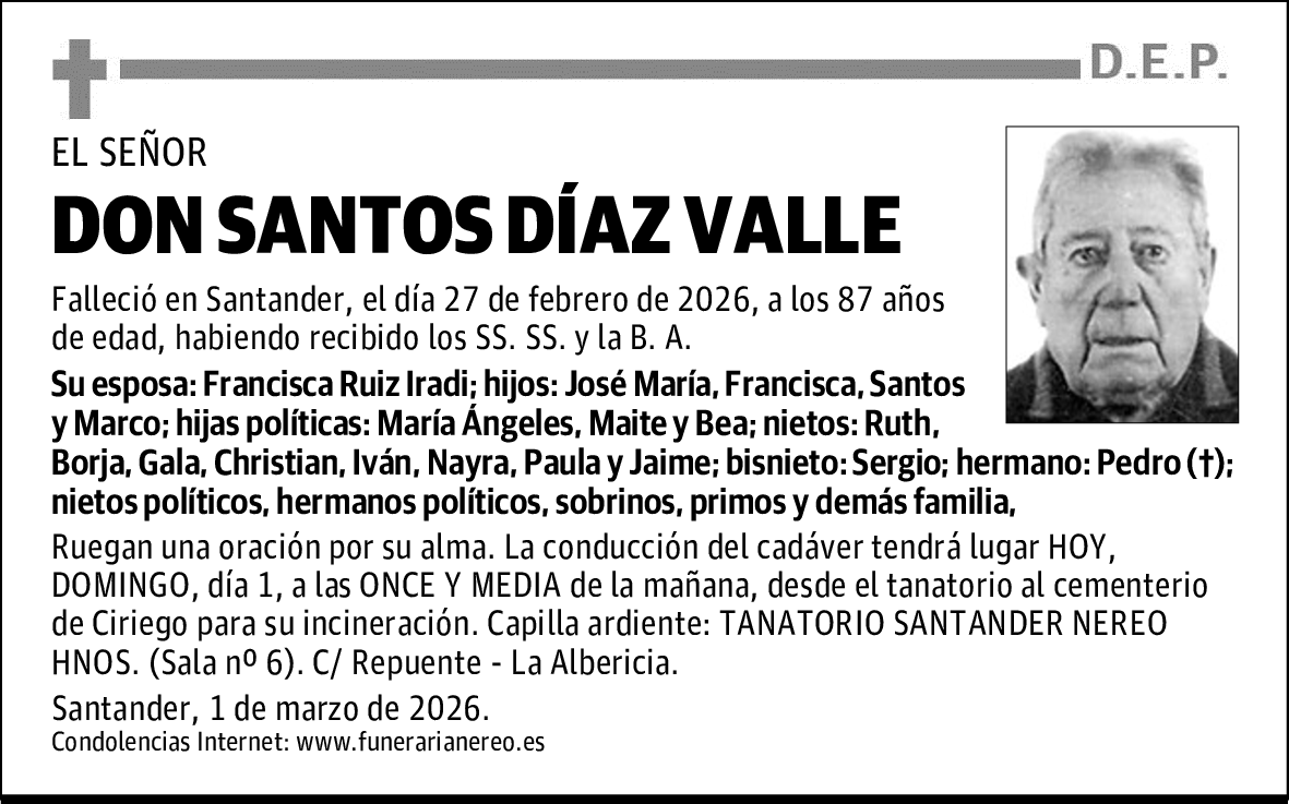 DON SANTOS DÍAZ VALLE