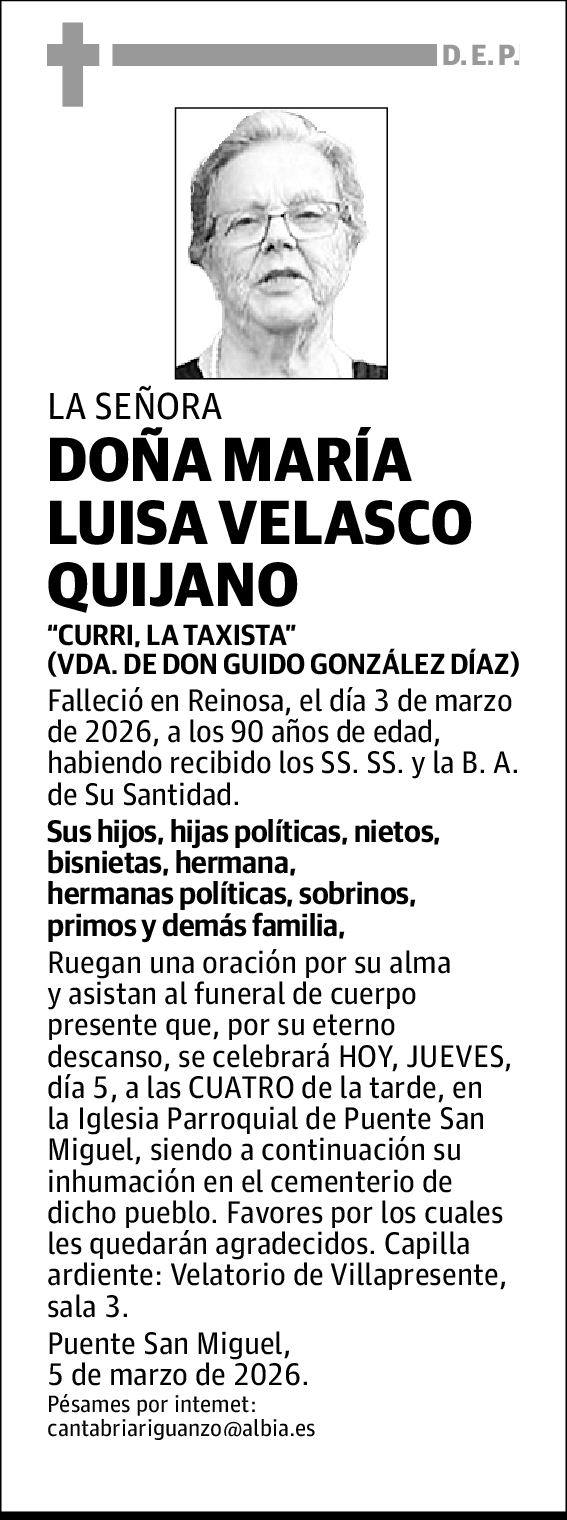 María Luisa Velasco Quijano