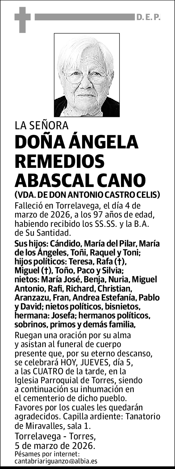 Ángela Remedios Abascal Cano