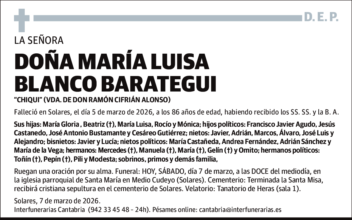 Maria Luisa Blanco Barategui