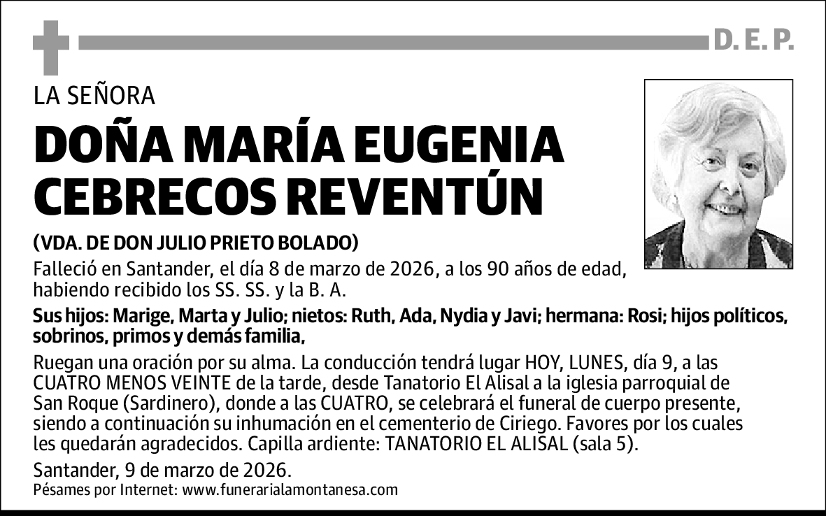 María Eugenia Cebrecos Reventún