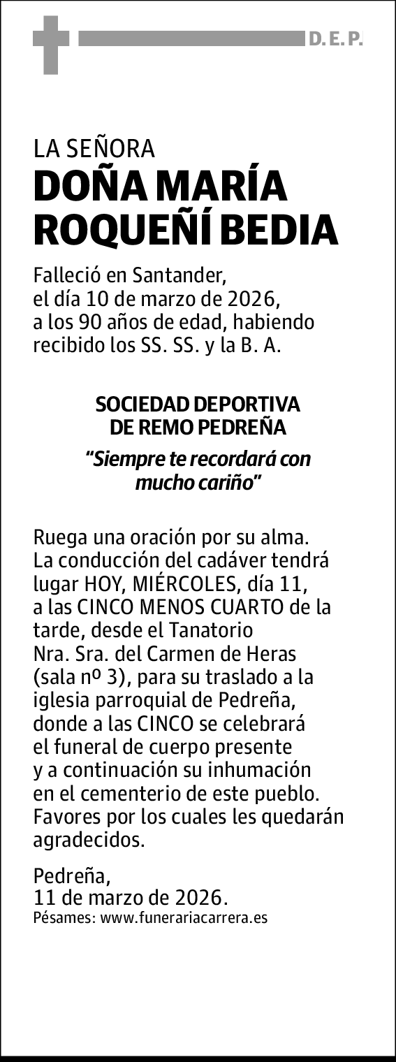 María Roqueñí Bedia