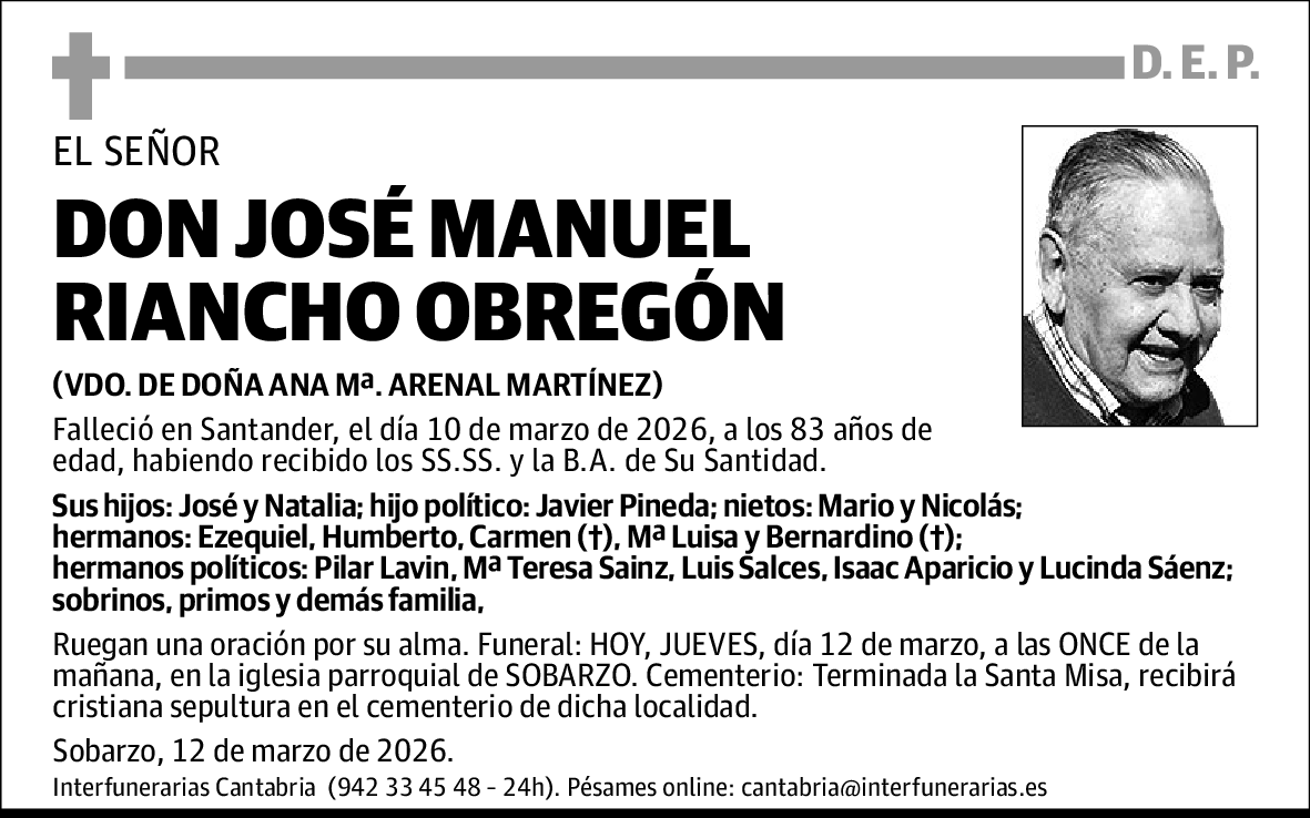 Jose Manuel Riancho Obregón