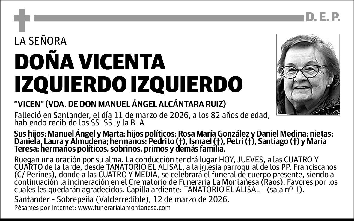 Vicenta Izquierdo Izquierdo