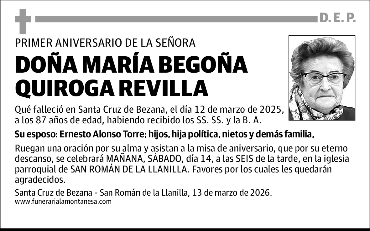 María Begoña Quiroga Revilla