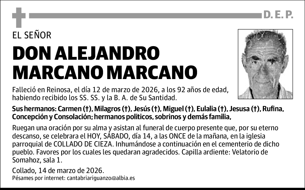 Alejandro Marcano Marcano