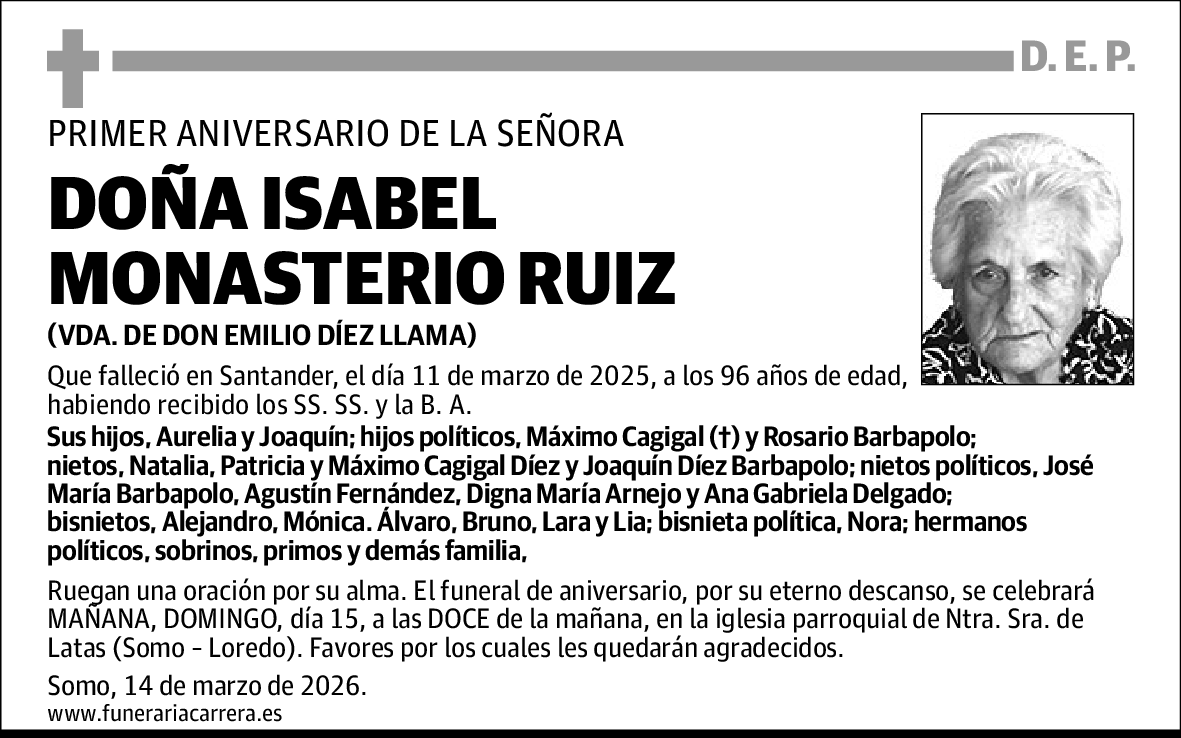 Isabel Monasterio Ruiz