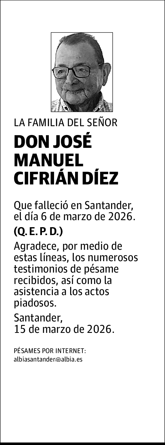 Jose Manuel Cifrián Diez