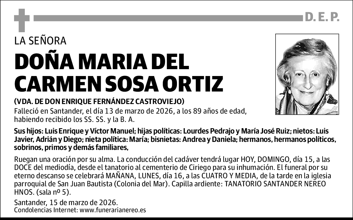 Maria del Carmen Sosa Ortiz