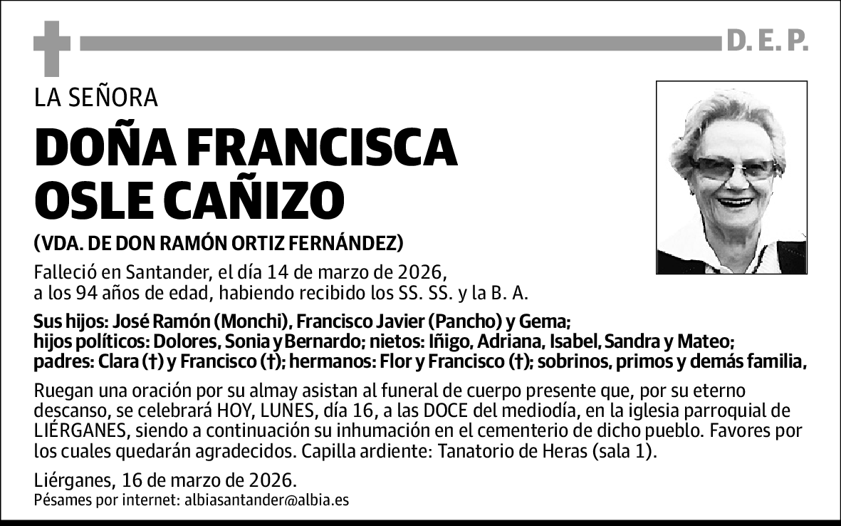 Francisca Osle Cañizo