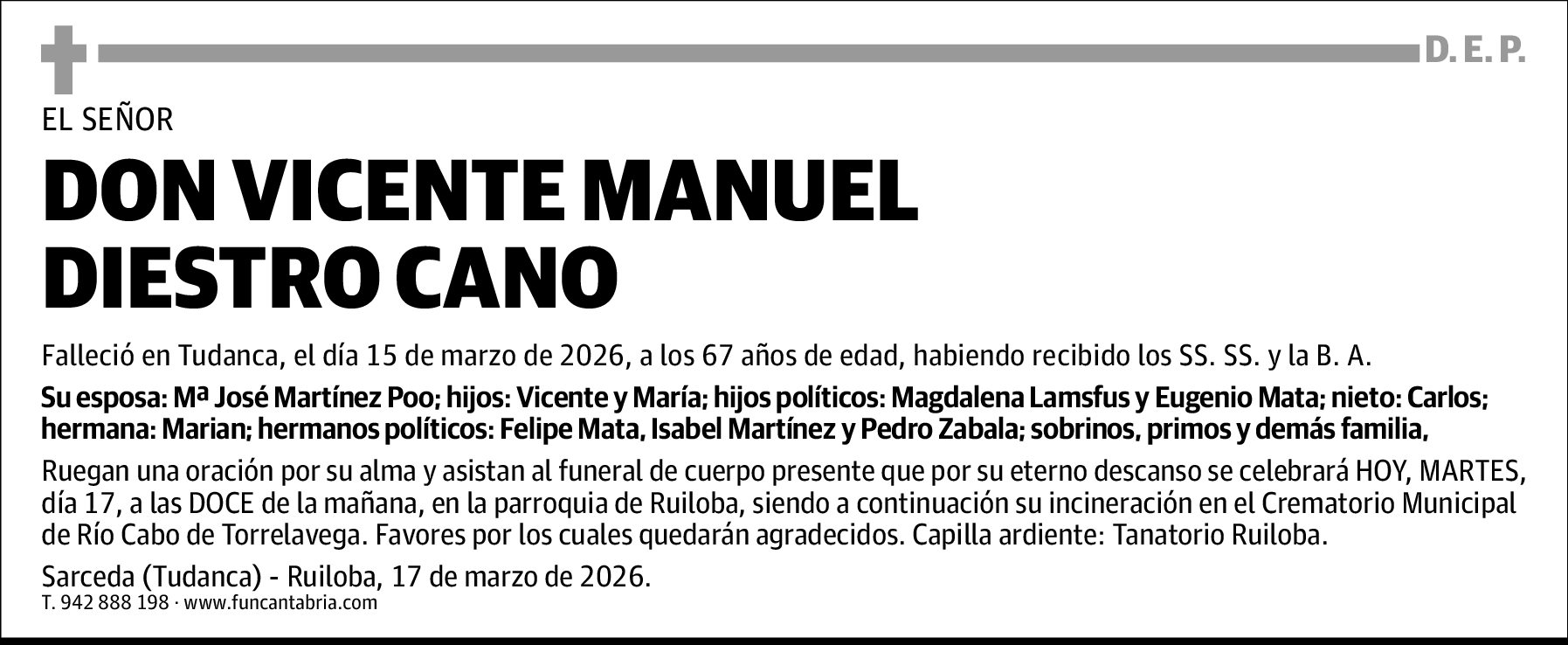 Vicente Manuel Diestro Cano