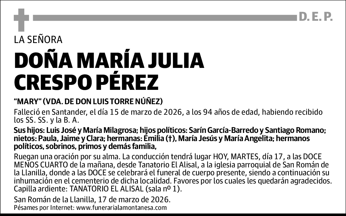 María Julia Crespo Pérez