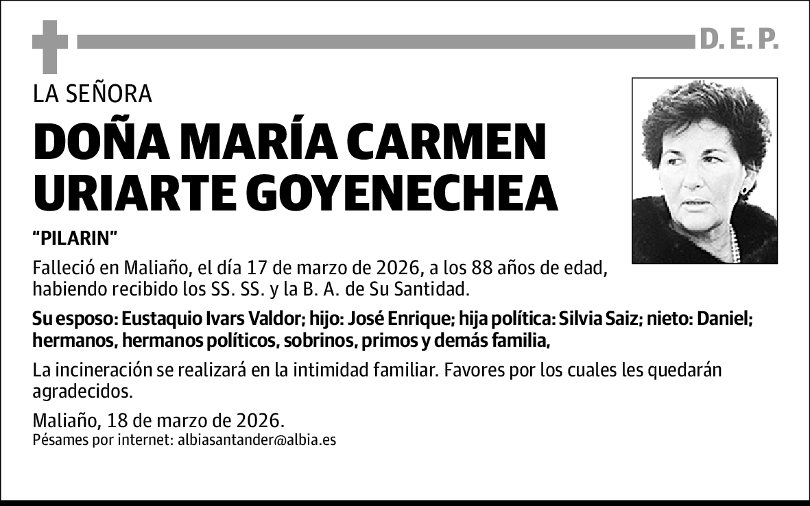 María Carmen Uriarte Goyenechea