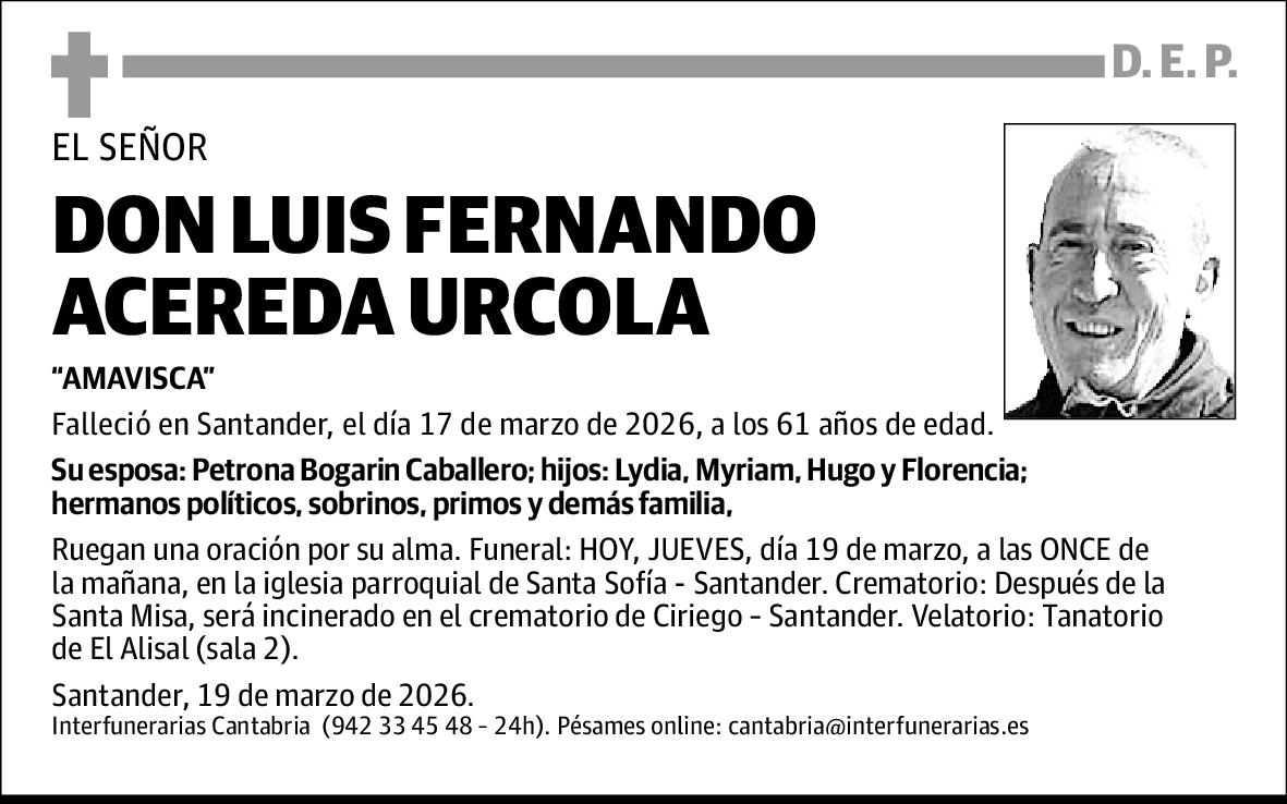 Luis Fernando Acereda Urcola