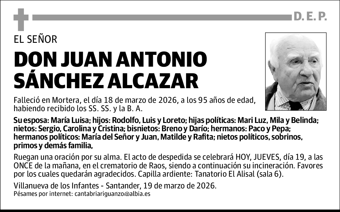 Juan Antonio Sánchez Alcazar