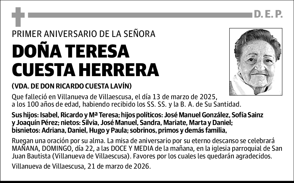 Teresa Cuesta Herrera