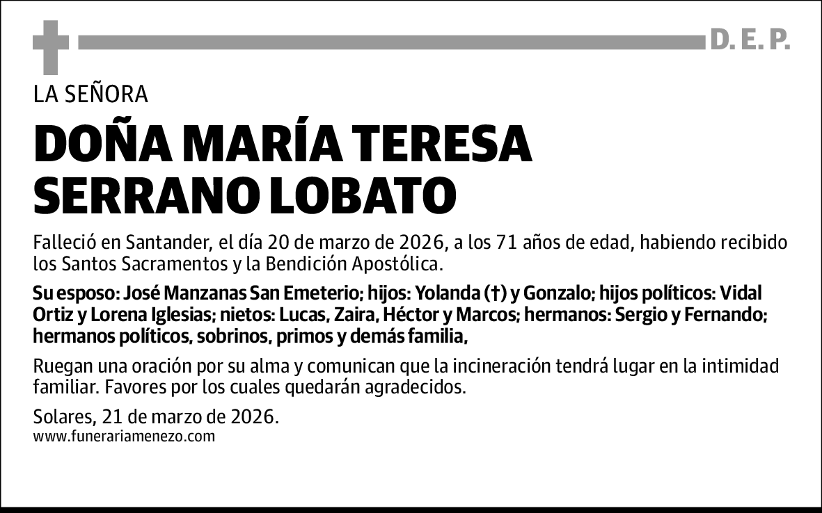 María Teresa Serrano Lobato