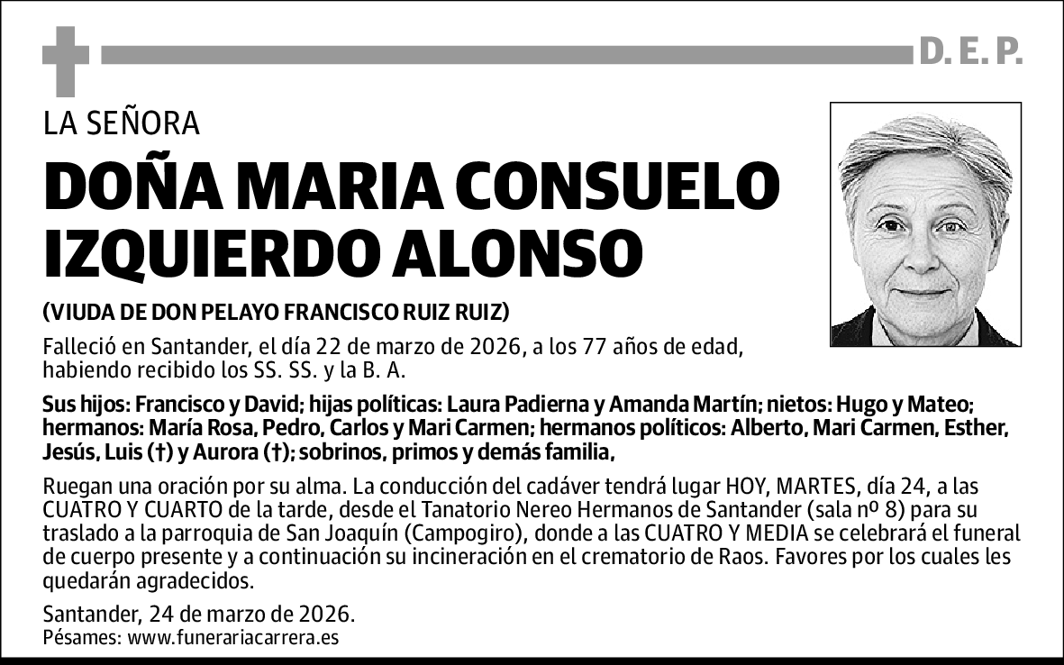 Maria Consuelo Izquierdo Alonso