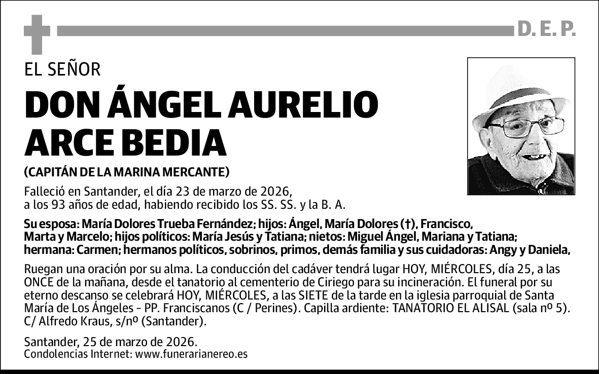 Ángel Aurelio Arce Bedia