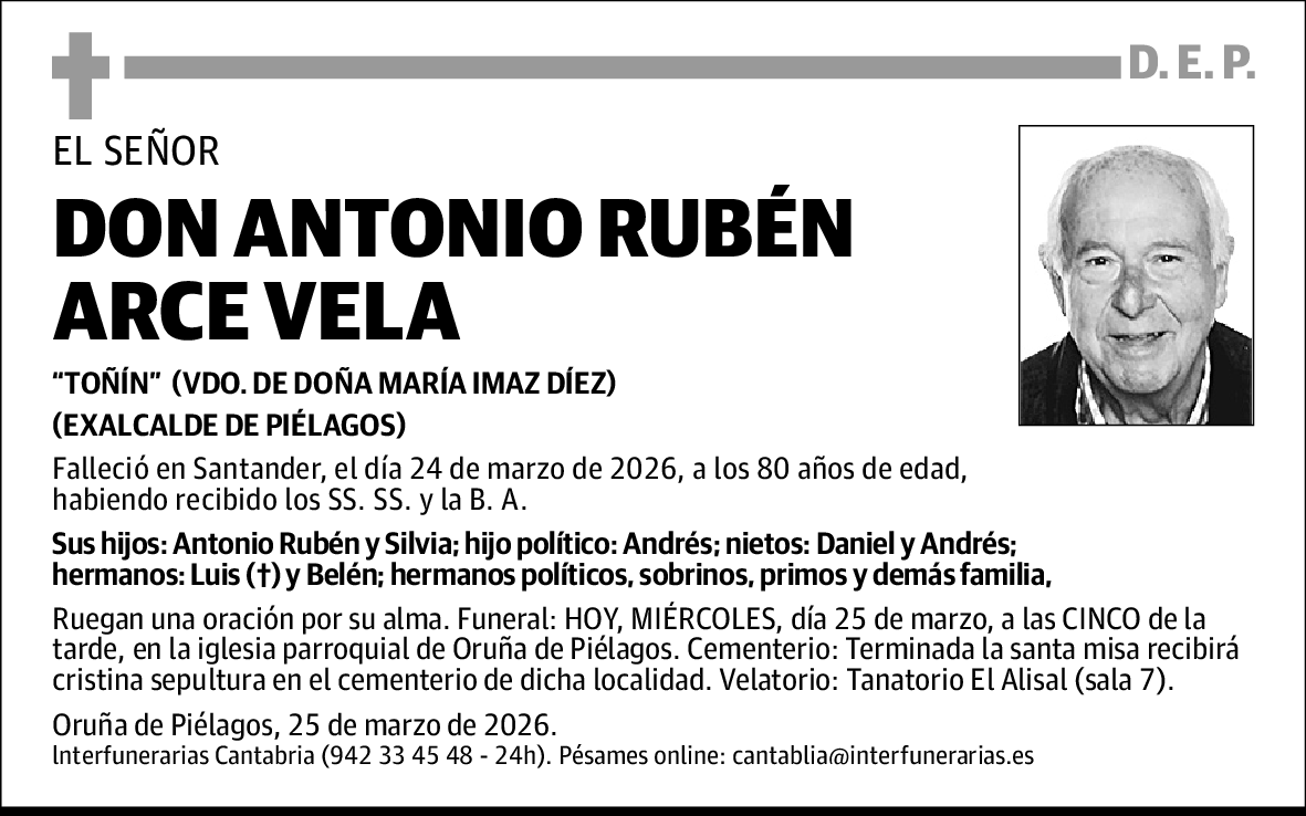 Antonio Rubén Arce Vela