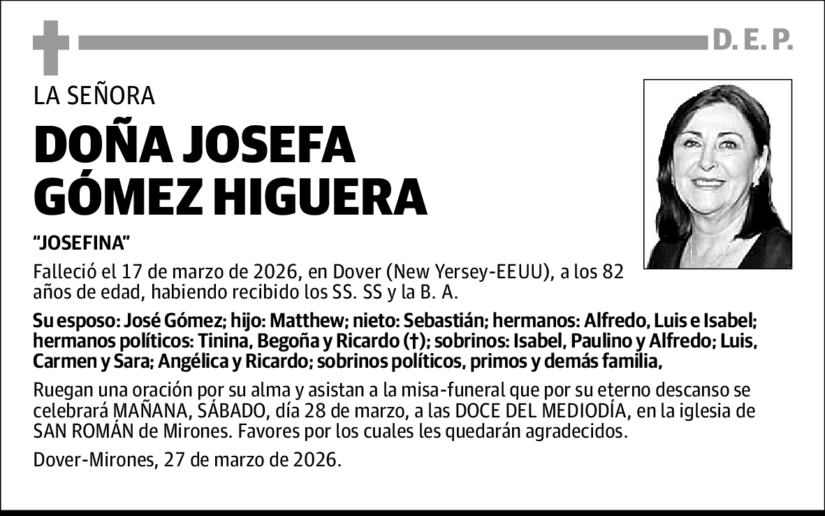 Josefa Gómez Higuera