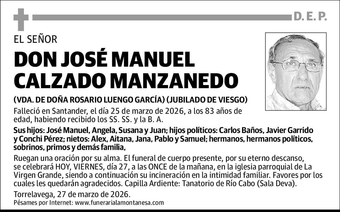 José Manuel Calzado Manzanedo
