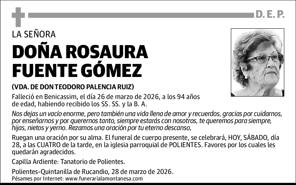 Rosaura Fuente Gómez