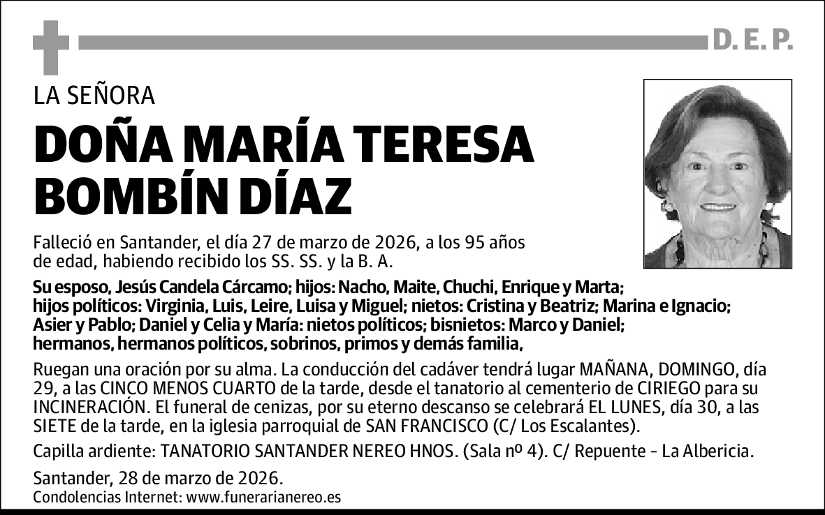 María Teresa Bombín Díaz