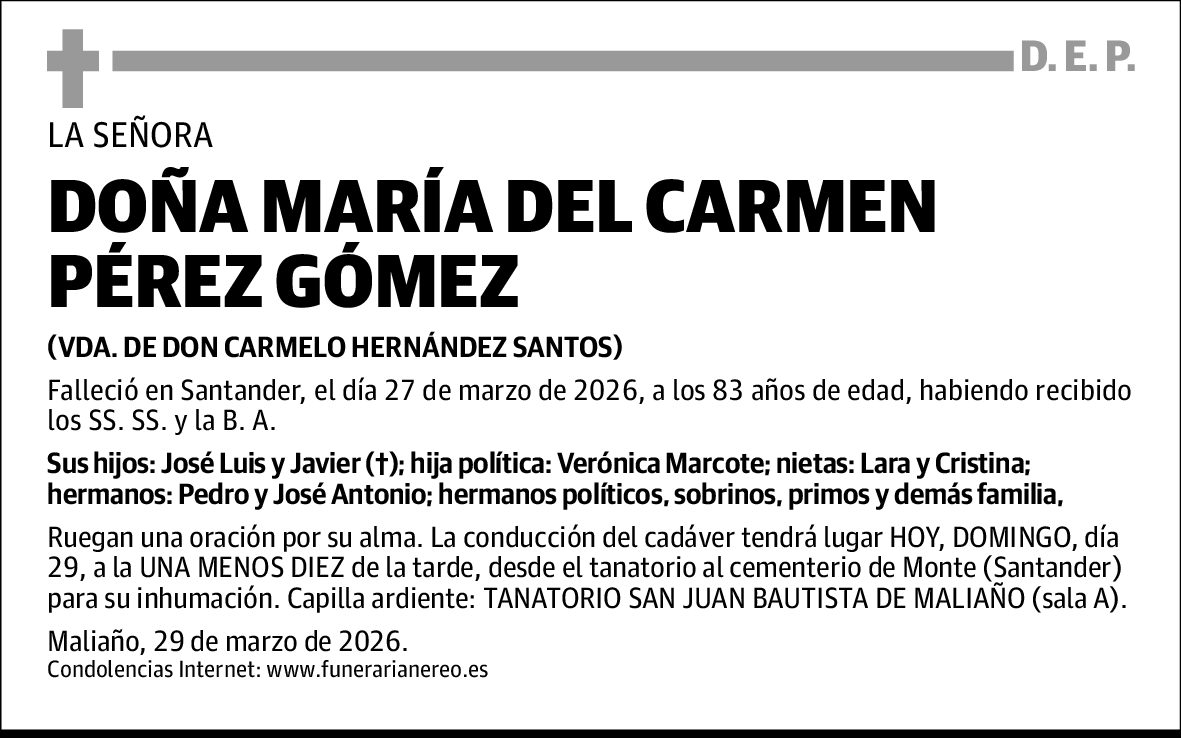 María del Carmen Pérez Gómez