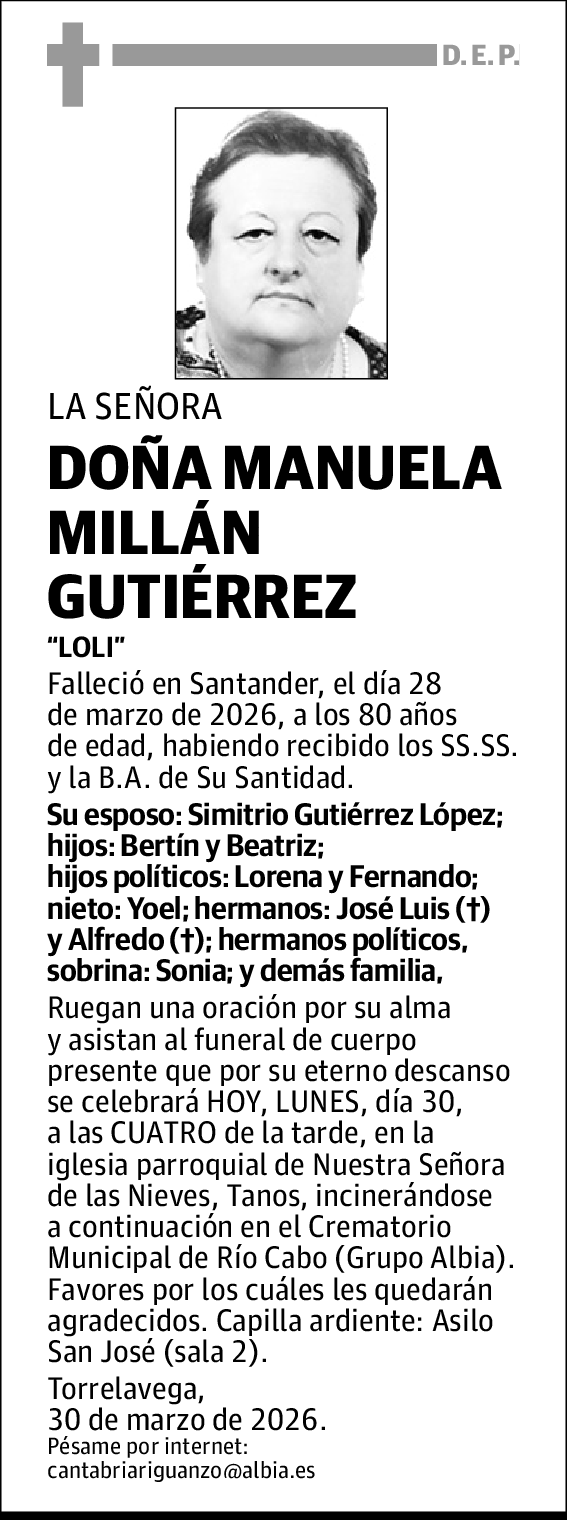 Manuela Millán Gutiérrez