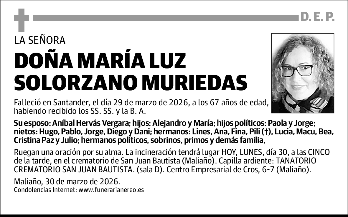 María Luz Solorzano Muriedas