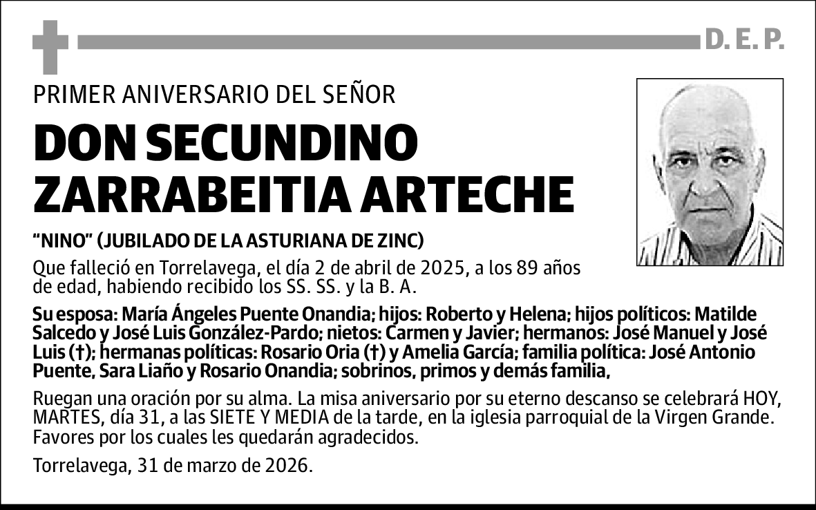 Secundino Zarrabeitia Arteche