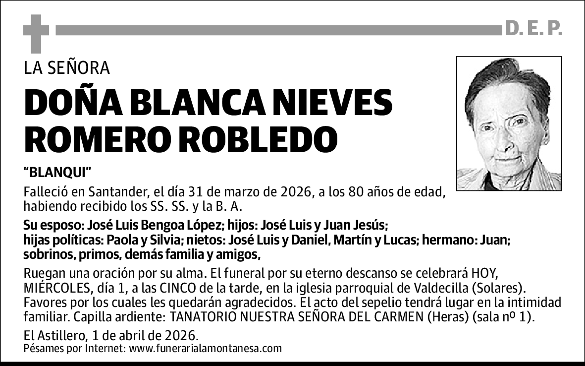 Blanca Nieves Romero Robledo