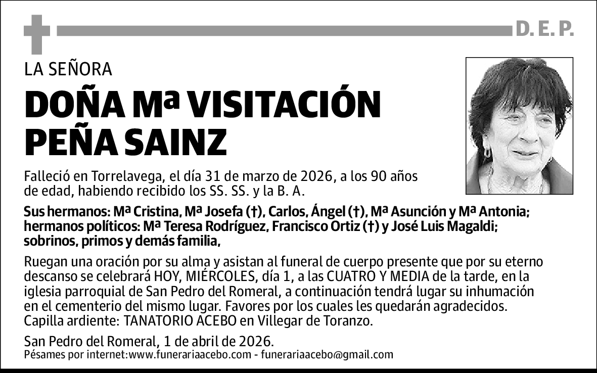 Mª Visitación Peña Sainz