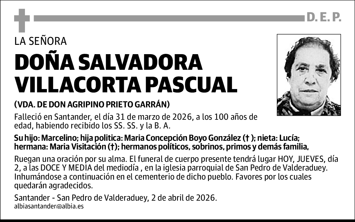 Salvadora Villacorta Pascual