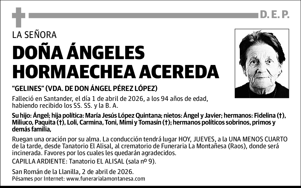 Ángeles Hormaechea Acereda