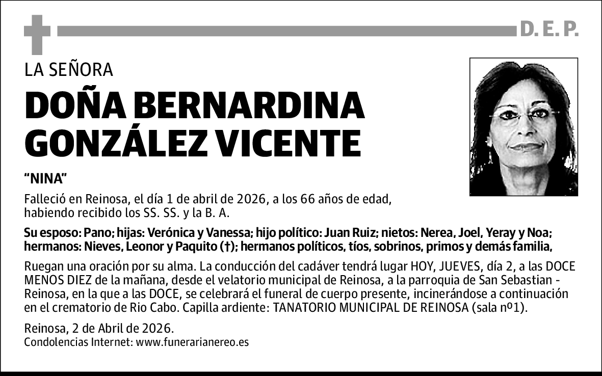 Bernardina Gonzalez Vicente