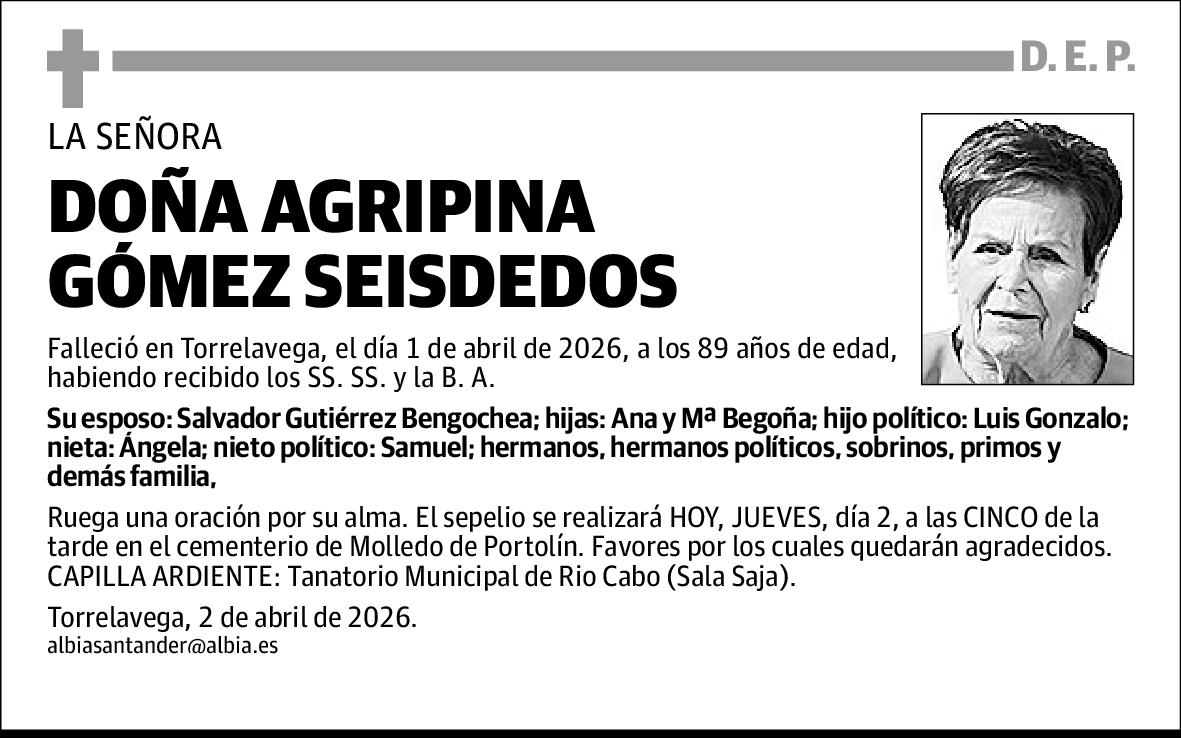 Agripina Gómez Seisdedos