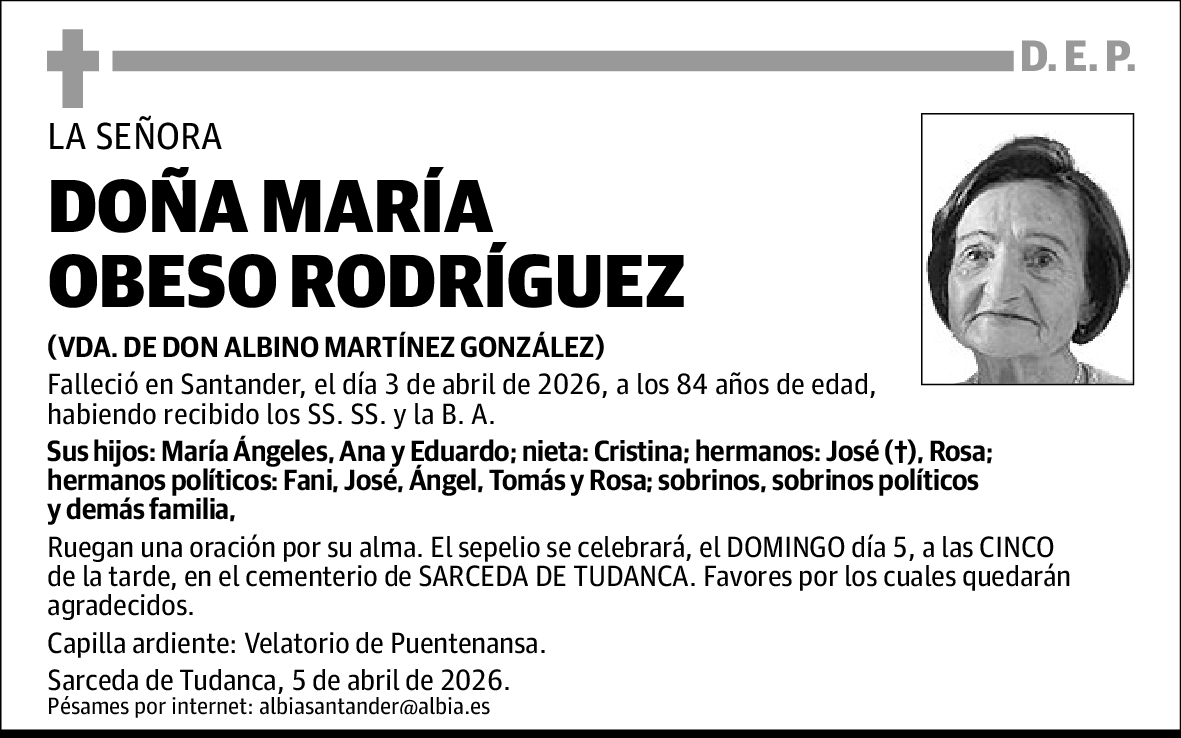 María Obeso Rodríguez