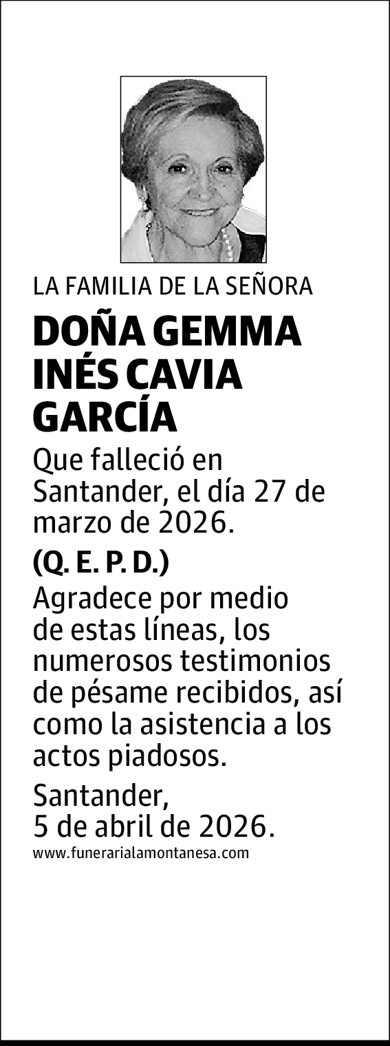 Gemma Inés Cavia García